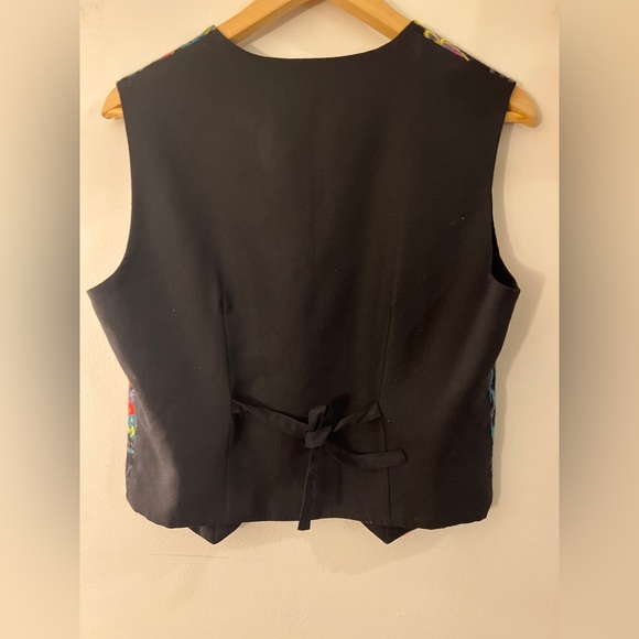 Vintage Floral Button Up Vest S/M - Picture 4 of 6
